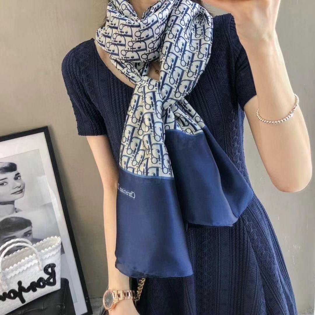 Designer scarf fashion women's decorative silk brand printed long Scarves180*90cm, Blue;gray
Designer scarf fashion women's decorative silk brand printed long Scarves180*90cm, Blue;gray