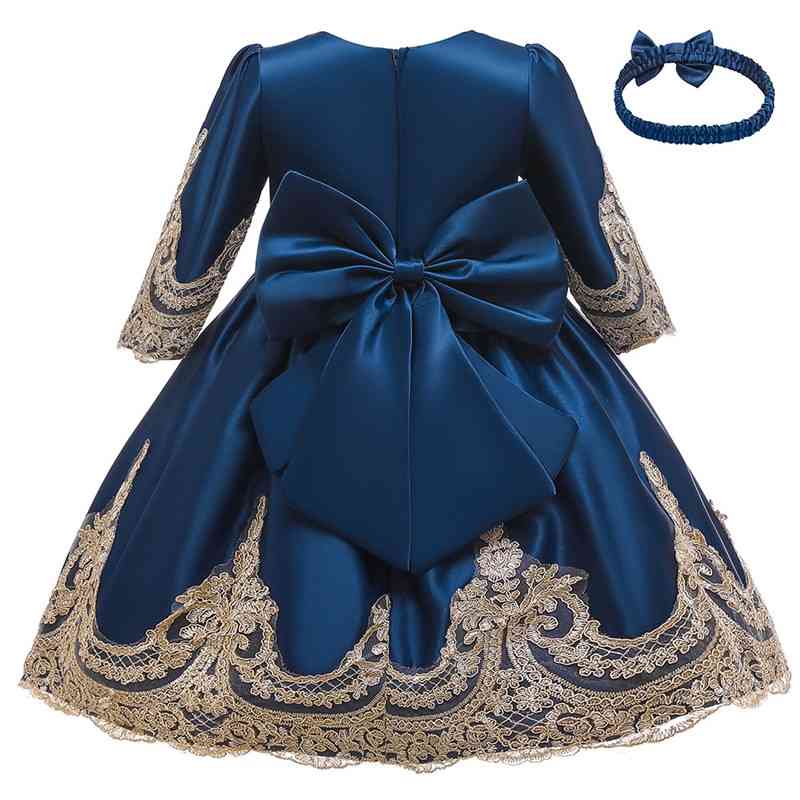 Flower Girl Dress Tutu Christmas Long Sleeve For Year Children Clothing Winter Kids es 210508