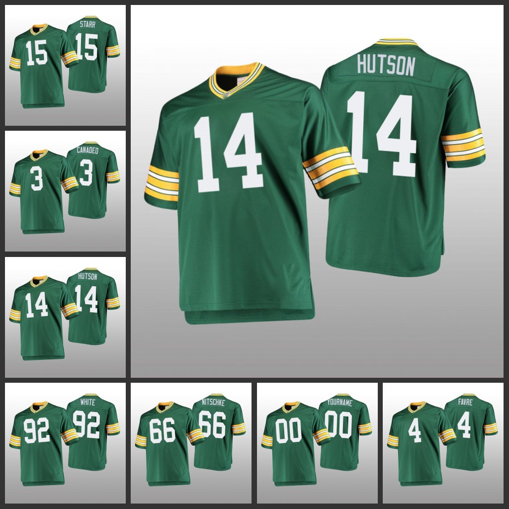 Green Bay's Packers's Men Women Youth #3 Tony Canadeo 4 Brett Favre 92 Reggie White 66 Ray Nitschke 15 Bart Starr Custom Green Throwback Jersey
Green Bay's Packers's Men Women Youth #3 Tony Canadeo 4 Brett Favre 92 Reggie White 66 Ray Nitschke 15 Bart Starr Custom Green Throwback Jersey