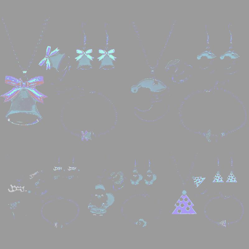 Earrings & Necklace Women Party Decoration Christmas Gift Bracelets Set Earrings+Necklace Santa Claus Fashion Jewelry Accessory, Silver
Earrings & Necklace Women Party Decoration Christmas Gift Bracelets Set Earrings+Necklace Santa Claus Fashion Jewelry Accessory, Silver