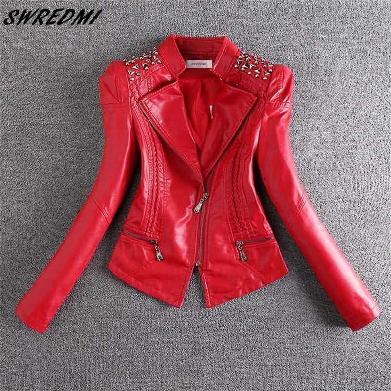 SWREDMI Fashion Red Motorcycle Leather Jacket Women Rivet Zippers Biker Leather Coat Plus Size S-3XL Suede Outerwear 211108, Beige
SWREDMI Fashion Red Motorcycle Leather Jacket Women Rivet Zippers Biker Leather Coat Plus Size S-3XL Suede Outerwear 211108, Beige
