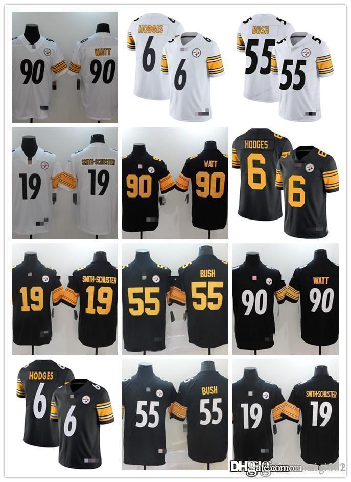 Mens Womens Youth Pittsburgh Steelers 19 JuJu Smith-Schuster 90 T.J. Watt 6 Devlin Hodges 55 Devin Bush Custom Football Jerseys, Black;red
Mens Womens Youth Pittsburgh Steelers 19 JuJu Smith-Schuster 90 T.J. Watt 6 Devlin Hodges 55 Devin Bush Custom Football Jerseys, Black;red