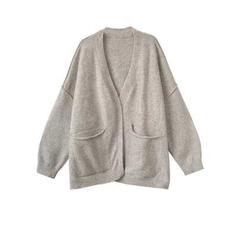 Yedianas Open Stitch Cardigan Women Coat Woman Autumn Winter Korean Cashmere Knit Sweater Oversized Ladies 210527