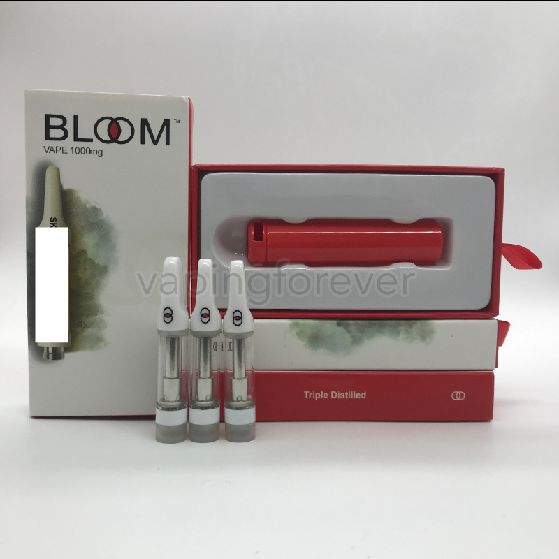 Bloom Ceramic Vape Cartridges 0.8ml White Tip Carts Childproof PVC tubes Packaging Vape Pen Carts Empty 510 Thick Oil Atomizers Vaporizers
Bloom Ceramic Vape Cartridges 0.8ml White Tip Carts Childproof PVC tubes Packaging Vape Pen Carts Empty 510 Thick Oil Atomizers Vaporizers