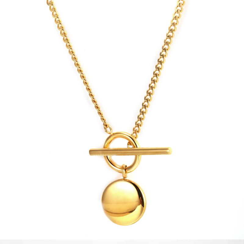 Chains 2021 Season Limited Women's Necklace, Round Stainless Steel Pendant With Word Buckle, Essential Necklace Jewelry
Chains 2021 Season Limited Women's Necklace, Round Stainless Steel Pendant With Word Buckle, Essential Necklace Jewelry