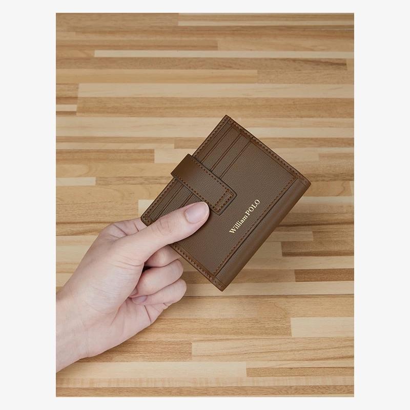 Card Holders High-end Leather Mini Wallet Fashion Ultra-thin Short Buckle Lady Holder Portable Simple First Layer Cowhide Cash, White218137
Card Holders High-end Leather Mini Wallet Fashion Ultra-thin Short Buckle Lady Holder Portable Simple First Layer Cowhide Cash, White218137
