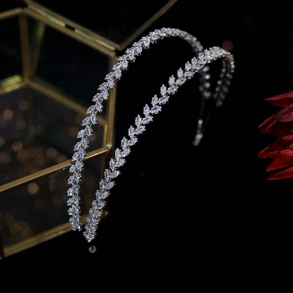 ASNORA CZ Soft Headwear Headband Wedding Bridal Dress Tiaras Party Prom Hair Accessories A01034 210707