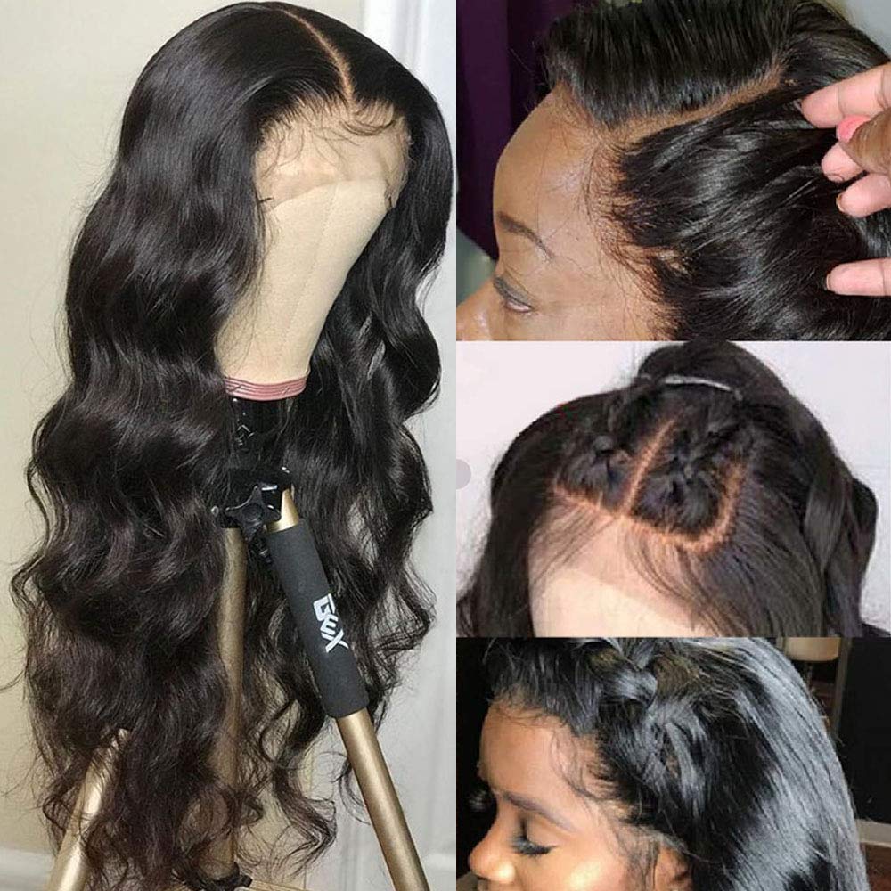 Lace Front Wigs Human Hair Body Wave 13x4 HD Frontal Wig Pre Plucked with Baby Hairs Brazilian remi remy for Black Women 150% Denisty diva1