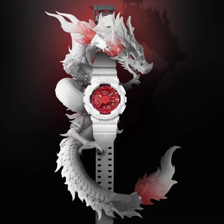 Classic Japanese sports brand watch China Dragon series LED dual display multi-function waterproof and shockproof
Classic Japanese sports brand watch China Dragon series LED dual display multi-function waterproof and shockproof