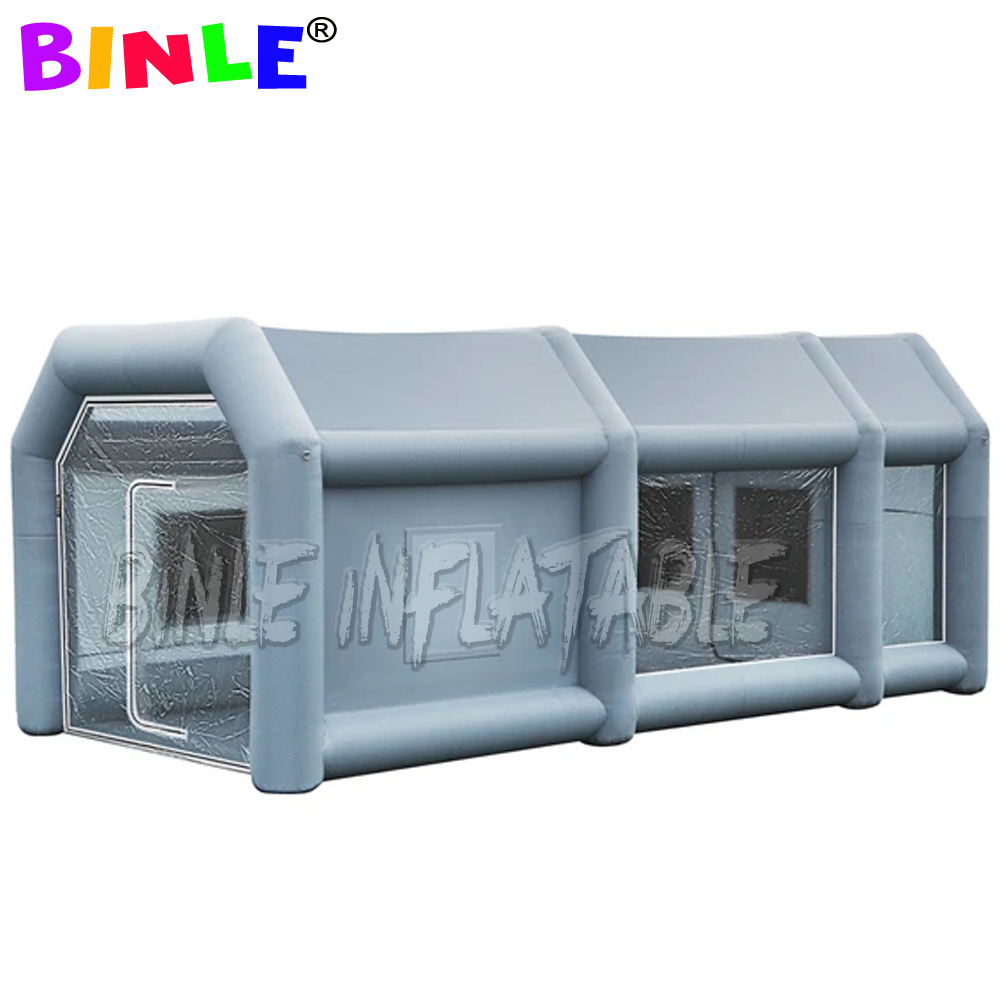 Free door Light Moveable Inflatable Spray Paint Booth for Car with Filter System inflatables giant bus workstation sprays booths Ftcar Paints Commerci