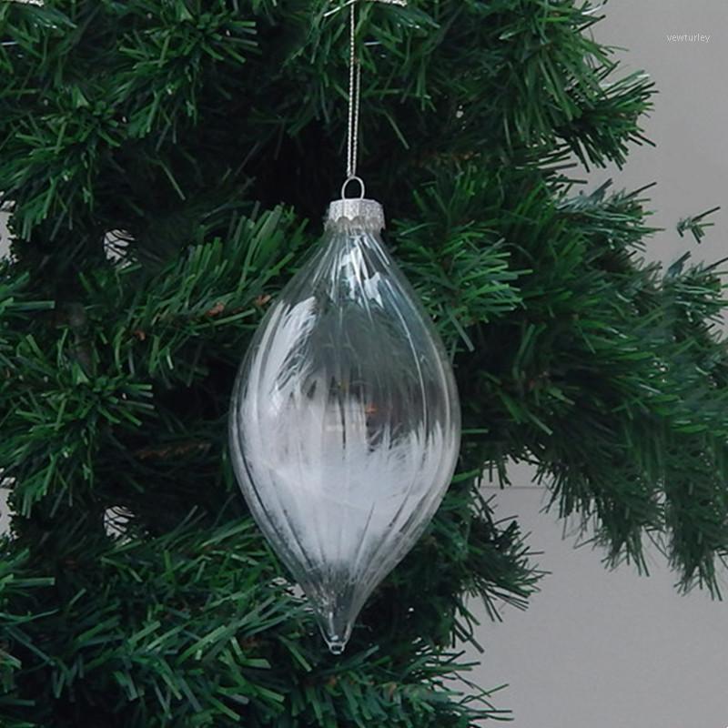 Party Decoration 12pcs/pack Diameter=8cm Small Size Transparent Striped Glass Pendant Christmas Day Cone Shaped Inner Feather Hanger
Party Decoration 12pcs/pack Diameter=8cm Small Size Transparent Striped Glass Pendant Christmas Day Cone Shaped Inner Feather Hanger