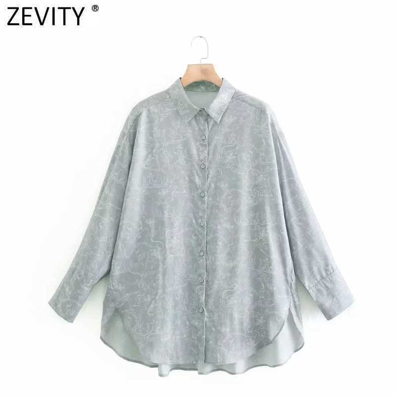 Zevity Women Vintage Digital Print Loose Hem Irregular Shirt Lady Long Sleeve Oversize Blouse Roupas Chic Femininas Tops LS9033 210603, As pic ls9033ld
Zevity Women Vintage Digital Print Loose Hem Irregular Shirt Lady Long Sleeve Oversize Blouse Roupas Chic Femininas Tops LS9033 210603, As pic ls9033ld
