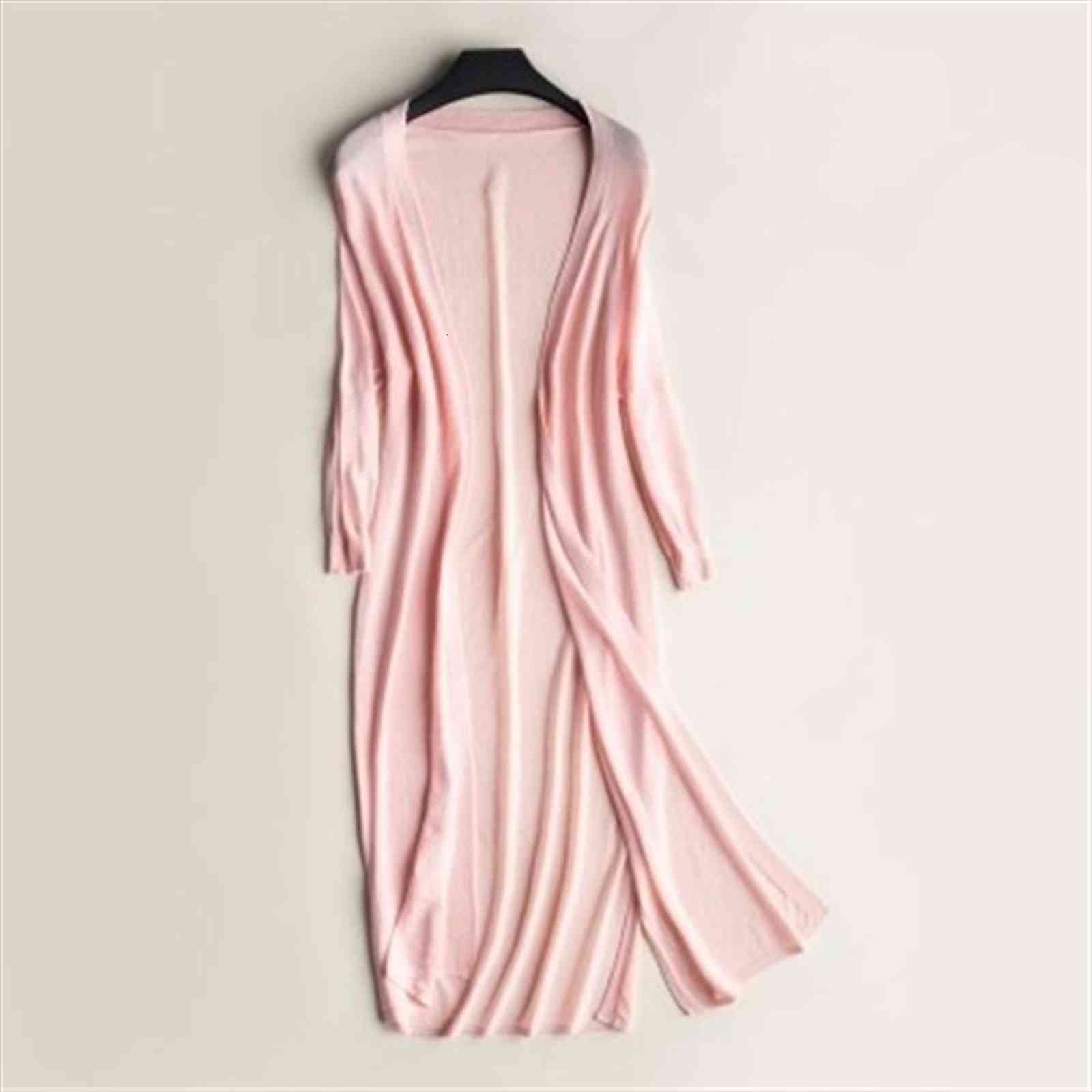 Women Midi Long Cardigan Summer Womens Sweaters Autumn Thin Silk Knitted Cardigans Female Casual Loose Sweater Coat Jacket Plus Size, White;black
Women Midi Long Cardigan Summer Womens Sweaters Autumn Thin Silk Knitted Cardigans Female Casual Loose Sweater Coat Jacket Plus Size, White;black