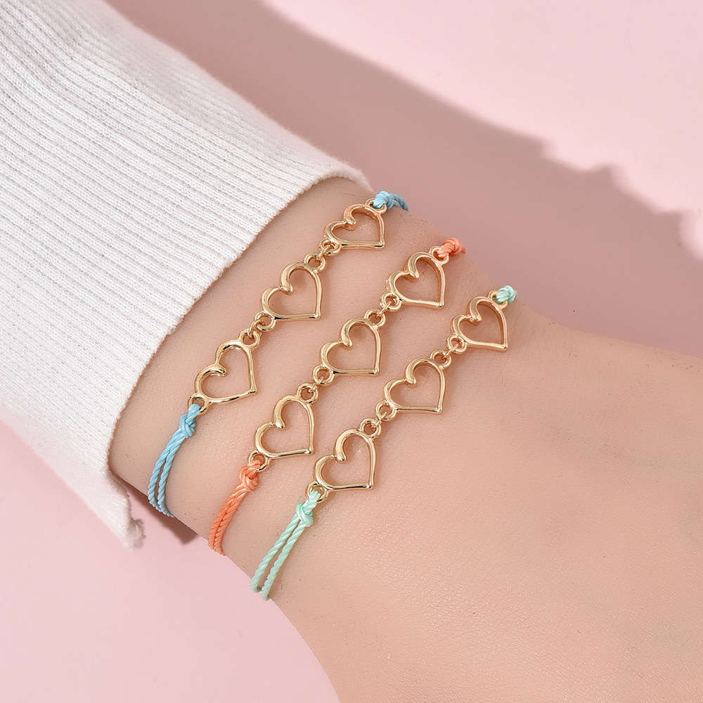 Hand woven Bracelet accessories to heart lovers men's and women's jewelry, Golden;silver
Hand woven Bracelet accessories to heart lovers men's and women's jewelry, Golden;silver