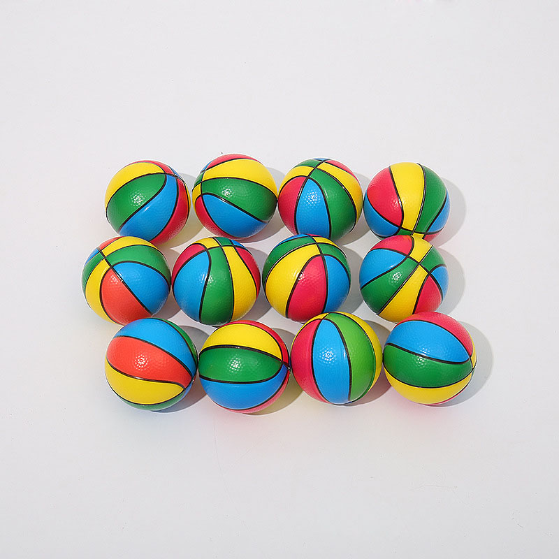 Colorful PU Foam Ball Kindergarten Baby Toy Balls Anti Stress Ball Squeeze Toys Stress Relief Decompression Toys Anxiety Reliever
