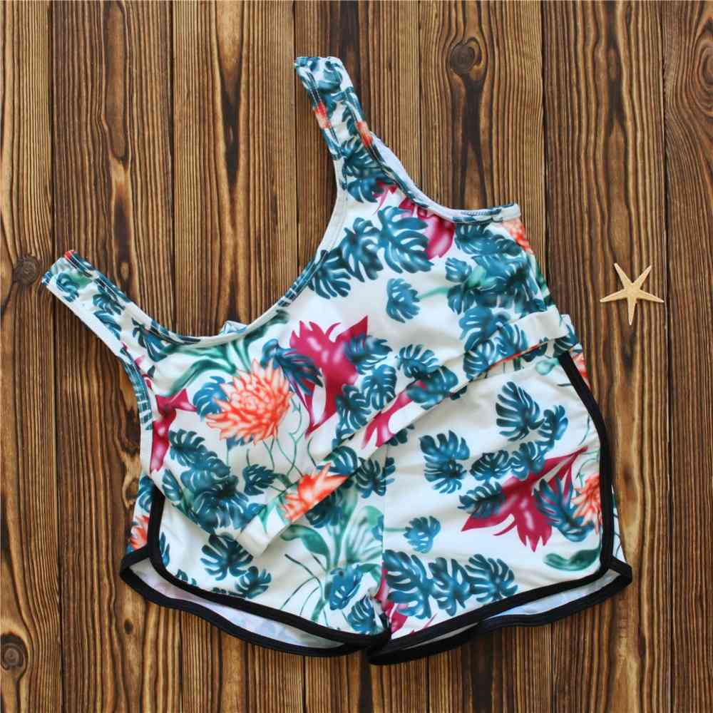 Bikinis Women Sexy Padded Girl Bathing Suit Tankini Swimsuits Swimwear Female Push Up Swimsuit Set With Shorts Trunks 210520