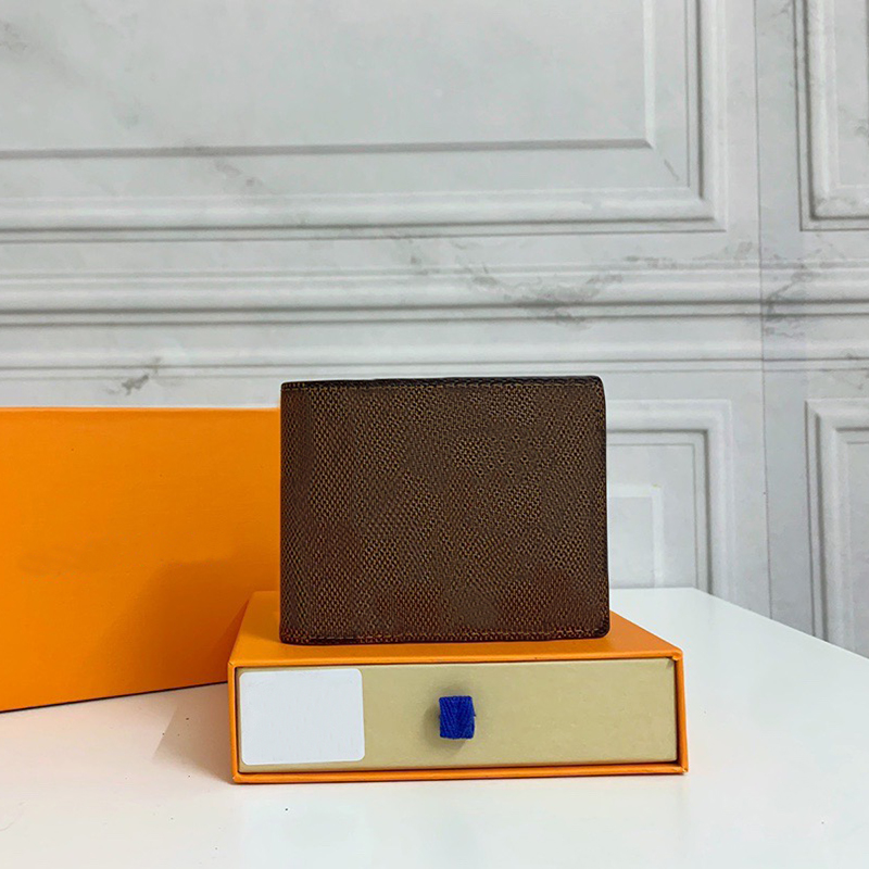 Designers wallets cardholder France Paris plaid style mens women high-end wallet With box, Brown plaid
Designers wallets cardholder France Paris plaid style mens women high-end wallet With box, Brown plaid