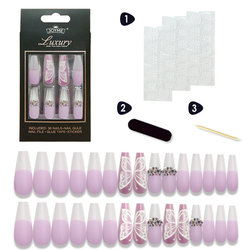 30pcs Full Cover False Nails Press on Long Ballerina Coffin Acrylic Nail Tips Manicure Tool For Christmas Gift, See picture
30pcs Full Cover False Nails Press on Long Ballerina Coffin Acrylic Nail Tips Manicure Tool For Christmas Gift, See picture