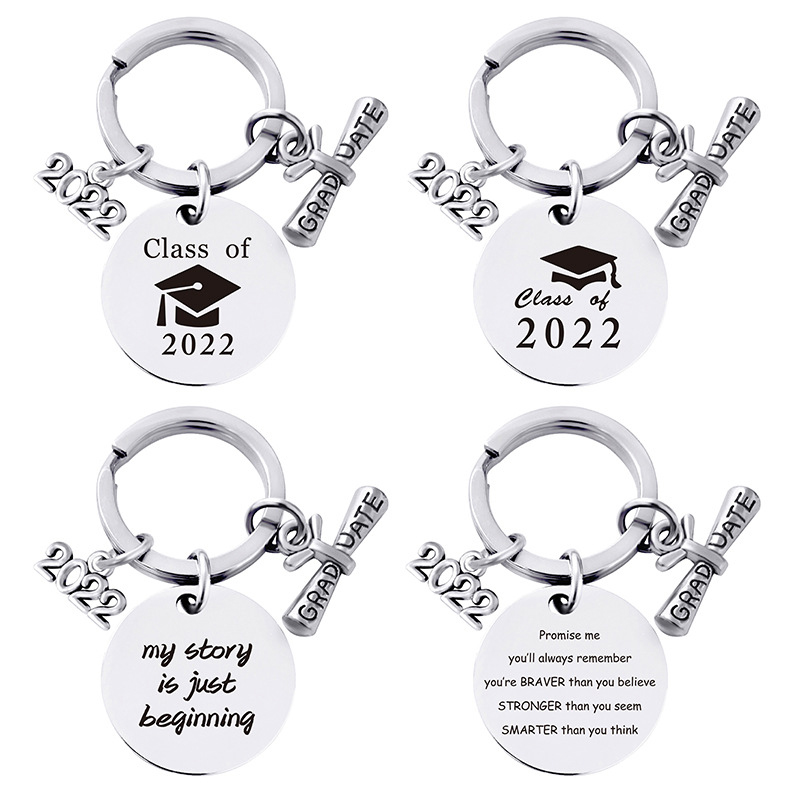 2022 Stainless Steel Graduation Keychain Pendant Metal Key Chain Car Bag Decoration Keyring Creative Graduation Gift
2022 Stainless Steel Graduation Keychain Pendant Metal Key Chain Car Bag Decoration Keyring Creative Graduation Gift