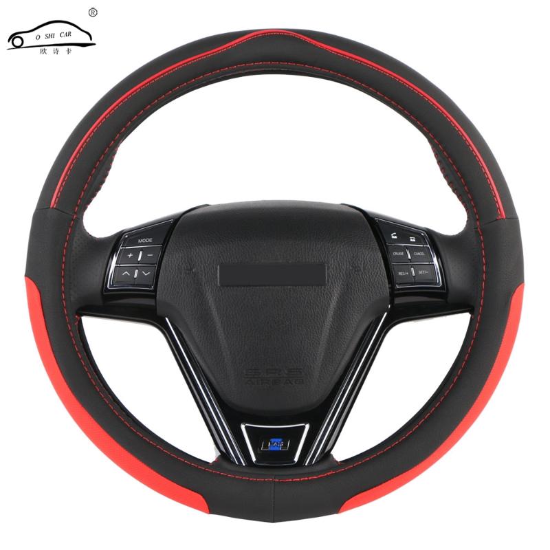 Steering Wheel Covers Sale O SHI CAR Cover Durability Safety/Universal Automobile Eco Rubber Auto Direction Collar (Black Red)
Steering Wheel Covers Sale O SHI CAR Cover Durability Safety/Universal Automobile Eco Rubber Auto Direction Collar (Black Red)