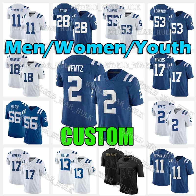 2 Carson Wentz Jersey 53 Darius Leonard 11 Michael Pittman Jr. Jonathan Taylor Indianapolis Colt Philip Rivers Quenton Nelson Custom, Custom 2020 new men (xiaoma)
2 Carson Wentz Jersey 53 Darius Leonard 11 Michael Pittman Jr. Jonathan Taylor Indianapolis Colt Philip Rivers Quenton Nelson Custom, Custom 2020 new men (xiaoma)