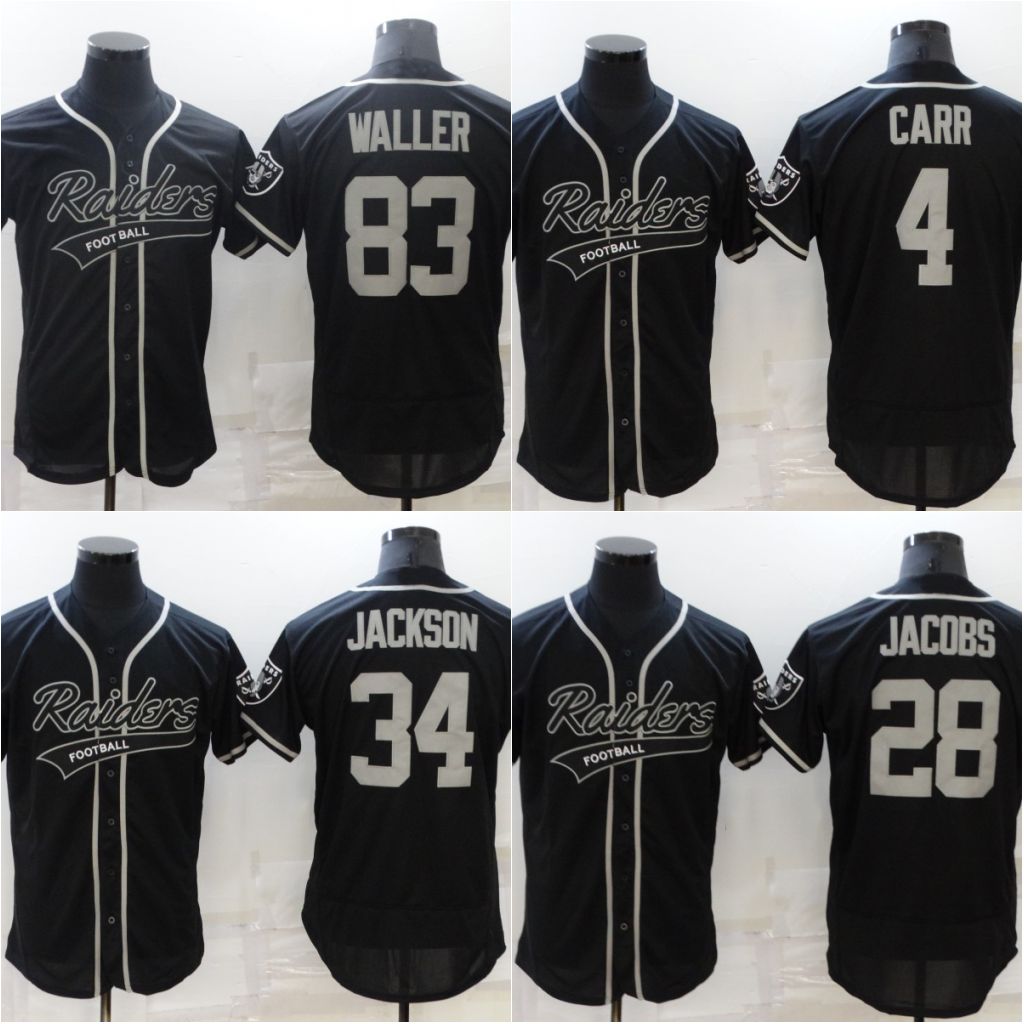 4 Derek Carr Rugby Baseball joint jersey 34 Bo Jackson 28 Josh Jacobs 83 Darren Waller 75 HOWIE LONG 84 Brown Customize any number and name, 34 jackson
4 Derek Carr Rugby Baseball joint jersey 34 Bo Jackson 28 Josh Jacobs 83 Darren Waller 75 HOWIE LONG 84 Brown Customize any number and name, 34 jackson