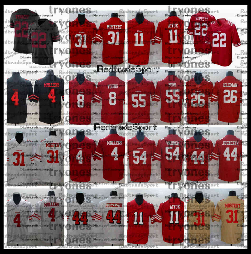 2021 Mens Nick Mullens Lott Steve Young Deion Sanders Brandon Aiyuk Jason Verrett Mostert Juszczyk Ford Tevin Coleman Football Jersey Ay7, Black;red
2021 Mens Nick Mullens Lott Steve Young Deion Sanders Brandon Aiyuk Jason Verrett Mostert Juszczyk Ford Tevin Coleman Football Jersey Ay7, Black;red