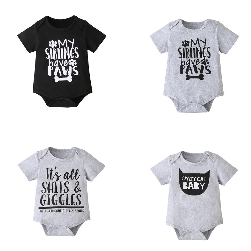 Rompers Born Baby Bodysuit Clothes Casual Infant Bebes Letters Print Boys Girls Jumpsuit One Pieces Outfit Sunsuit 0-18M
Rompers Born Baby Bodysuit Clothes Casual Infant Bebes Letters Print Boys Girls Jumpsuit One Pieces Outfit Sunsuit 0-18M