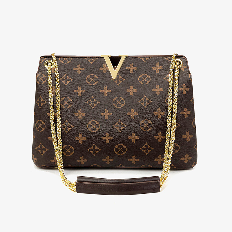 Wholesale factory womens shoulder bags simple atmospheric printing chain bag retro geometric pattern women backpack elegant contrast leather handbag, Brown
Wholesale factory womens shoulder bags simple atmospheric printing chain bag retro geometric pattern women backpack elegant contrast leather handbag, Brown