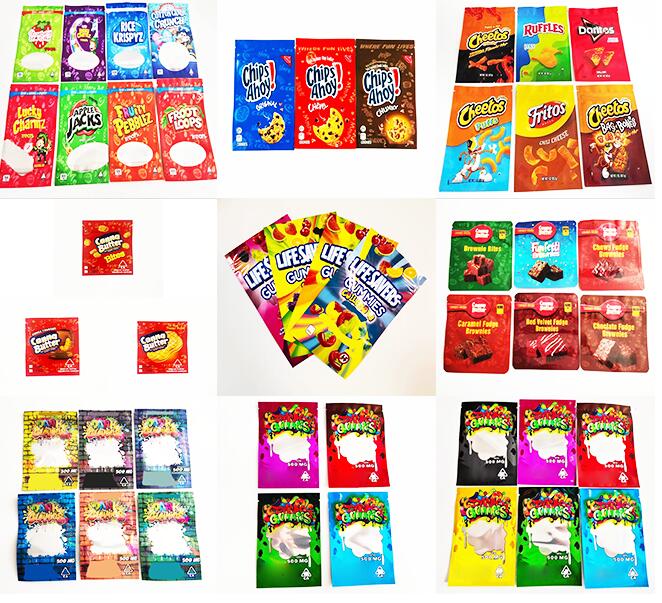 INFUSED CES CHIPS CEREAL TREATS CHOCOLATE brownie MYLAR BAGS RUNTZ chesters fries CANNA BUTTER TRIPS AHOY goldfish baked snack crackers EDIBLES PACKAGING
INFUSED CES CHIPS CEREAL TREATS CHOCOLATE brownie MYLAR BAGS RUNTZ chesters fries CANNA BUTTER TRIPS AHOY goldfish baked snack crackers EDIBLES PACKAGING