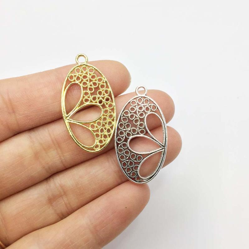 Charms Eruifa 20pcs 17*27mm Nice Oval Shape Zinc Alloy Necklace,Earring Bracelet Jewelry DIY Handmade 2 Colors, Bronze;silver
Charms Eruifa 20pcs 17*27mm Nice Oval Shape Zinc Alloy Necklace,Earring Bracelet Jewelry DIY Handmade 2 Colors, Bronze;silver