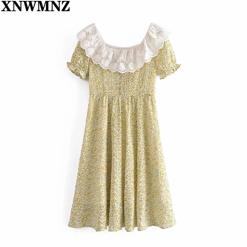 Summer Dress Mori Girl Style Embroidery Print Midi Woman Elegant Square Collar Short Sleeve Vintage es 210520, Multi
Summer Dress Mori Girl Style Embroidery Print Midi Woman Elegant Square Collar Short Sleeve Vintage es 210520, Multi