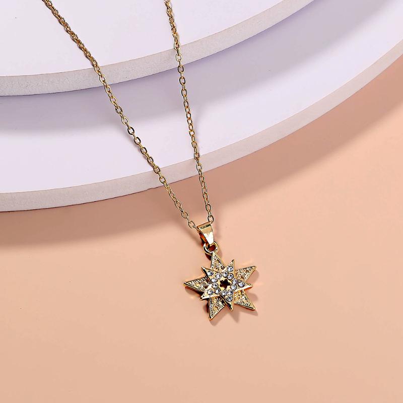 pendant necklaces retro studded five-pointed star hundred matching accessories, creative personality simple metal elegant ladies necklace, Silver
pendant necklaces retro studded five-pointed star hundred matching accessories, creative personality simple metal elegant ladies necklace, Silver