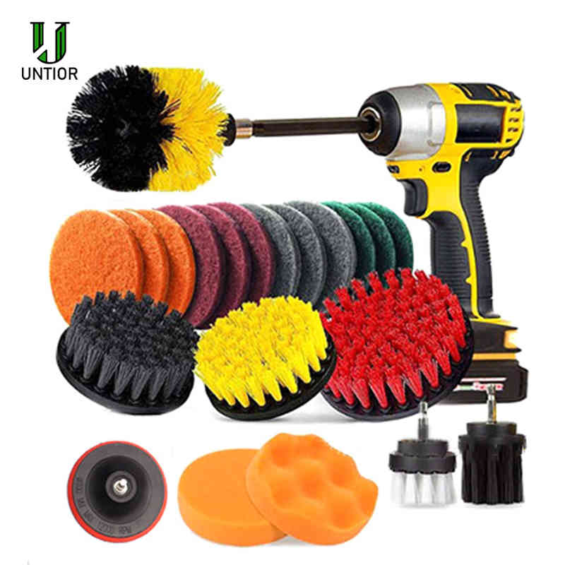22Pcs/Set Electric Drill Brush Scrub Pads Kit Power Scrubber Cleaning Kit Cleaning Brush Scouring Pad for Carpet Glass Car Clean 210329
22Pcs/Set Electric Drill Brush Scrub Pads Kit Power Scrubber Cleaning Kit Cleaning Brush Scouring Pad for Carpet Glass Car Clean 210329