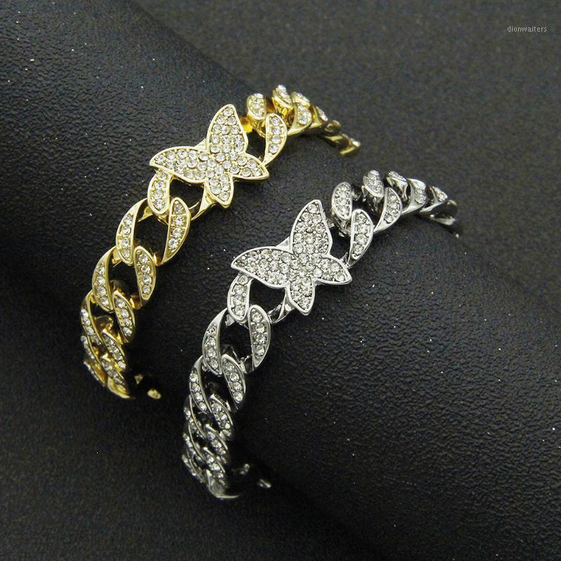 Chains Hip Hop Inlaid Rhinestones 1.1CM Wide Butterfly Cuban Chain Bracelet Necklace Domineering Personality Men Accessories
Chains Hip Hop Inlaid Rhinestones 1.1CM Wide Butterfly Cuban Chain Bracelet Necklace Domineering Personality Men Accessories