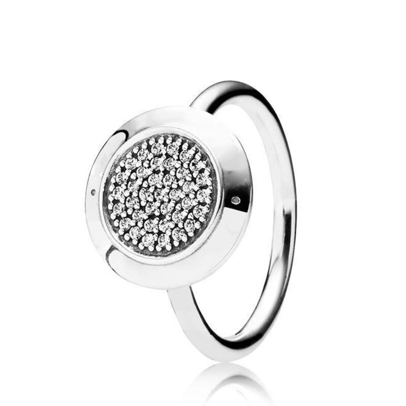 925 Sterling Silver RINGS CZ Diamond Disc Wedding Gift Women Jewelry for Pandora Signature Pave Ring Original Box
925 Sterling Silver RINGS CZ Diamond Disc Wedding Gift Women Jewelry for Pandora Signature Pave Ring Original Box