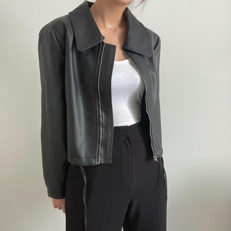Women's Jackets Women 2022 Faux Leather Jacket Gothic Black Moto Zippers Long Sleeve Goth Female PU 8605B, Black;brown
Women's Jackets Women 2022 Faux Leather Jacket Gothic Black Moto Zippers Long Sleeve Goth Female PU 8605B, Black;brown