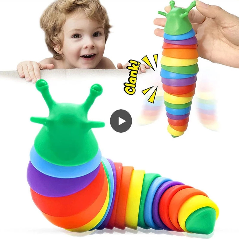 Baby Toy Rainbow 3D Slug Articulated Flexible 3D Printed Cute Squirming Cool Toys For Toddler Kids Gifts sxm10
Baby Toy Rainbow 3D Slug Articulated Flexible 3D Printed Cute Squirming Cool Toys For Toddler Kids Gifts sxm10