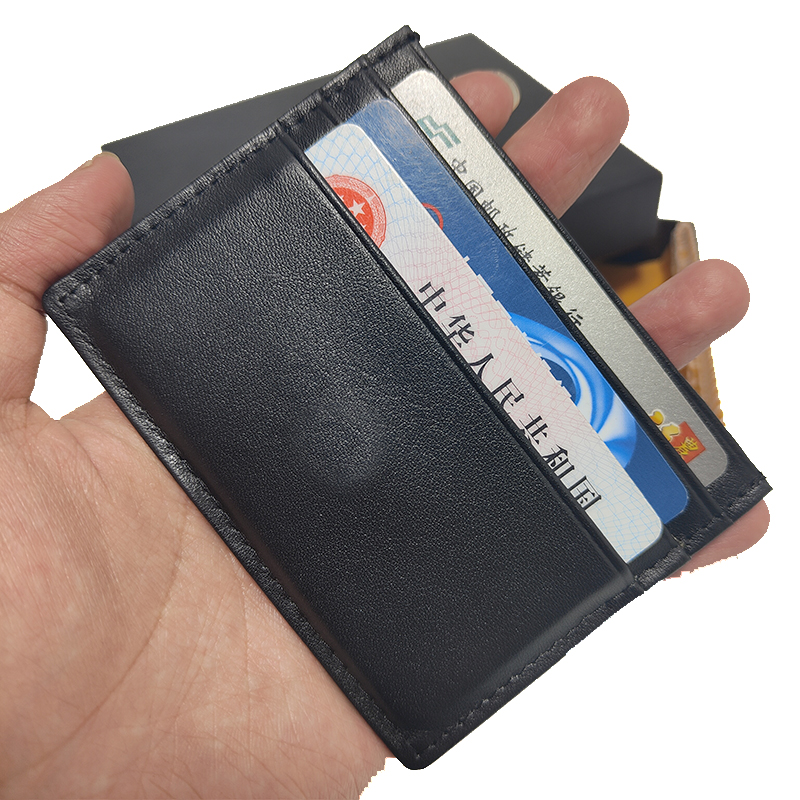 European style Cardholder Mens Mini Wallet Ultra-thin Cash Clip Soft Leather High Quality 6 Slots German Craftsmanship Included Box Set, Black
European style Cardholder Mens Mini Wallet Ultra-thin Cash Clip Soft Leather High Quality 6 Slots German Craftsmanship Included Box Set, Black