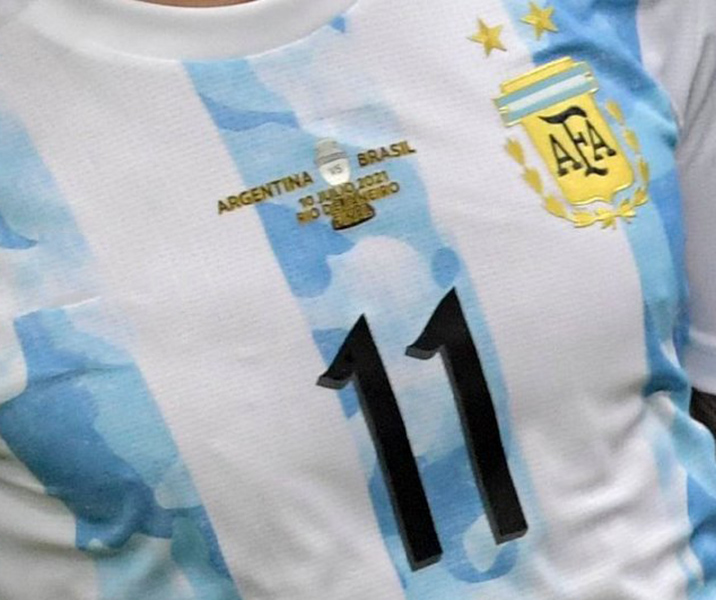 Fans Version Argentina Soccer Jersey Copa America Final 10 JULIO 2021 #10 Messi Soccer Shirt #11 DI MARIA Football Uniform +Patch-14, No name no number
Fans Version Argentina Soccer Jersey Copa America Final 10 JULIO 2021 #10 Messi Soccer Shirt #11 DI MARIA Football Uniform +Patch-14, No name no number