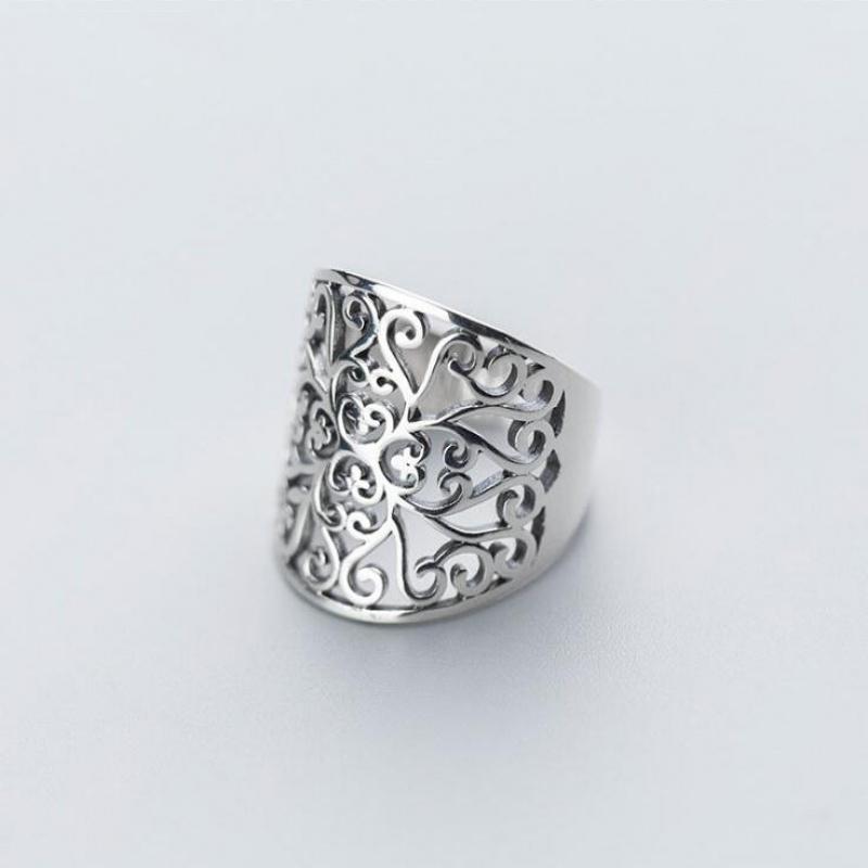 ModaOne Hollow Flower Vintage Baguette Thumb Adjustable Thai Silver Color Rings For Women Mens Finger Chunky Big Dainty Jewelry Cluster
ModaOne Hollow Flower Vintage Baguette Thumb Adjustable Thai Silver Color Rings For Women Mens Finger Chunky Big Dainty Jewelry Cluster