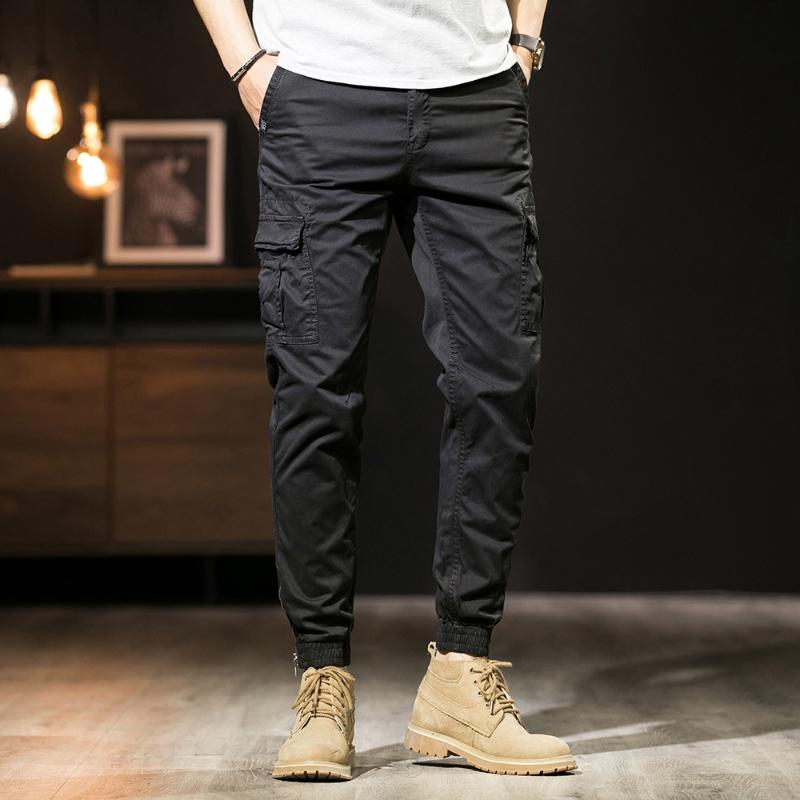 Men's Pants Cargo Men Retro Multi Pockets Casual Outwear Khaki Black Grey Straight Trousers Male Cotton Full Length
Men's Pants Cargo Men Retro Multi Pockets Casual Outwear Khaki Black Grey Straight Trousers Male Cotton Full Length