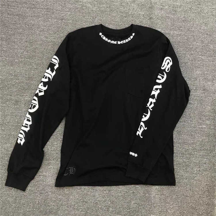 Luxury Designer Brand Chromeheart Croxin Women Neckline Sanskrit Letter Round Neck Casual Long Sleeve T-shirt, Black
Luxury Designer Brand Chromeheart Croxin Women Neckline Sanskrit Letter Round Neck Casual Long Sleeve T-shirt, Black