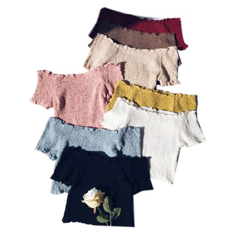 Women's T-Shirt Woman T-Shirts Short Sleeve Slash Neck Sexy Crop Top For Party Trend 2022 Solid And Striped Elastic Slim Pullover, White
Women's T-Shirt Woman T-Shirts Short Sleeve Slash Neck Sexy Crop Top For Party Trend 2022 Solid And Striped Elastic Slim Pullover, White