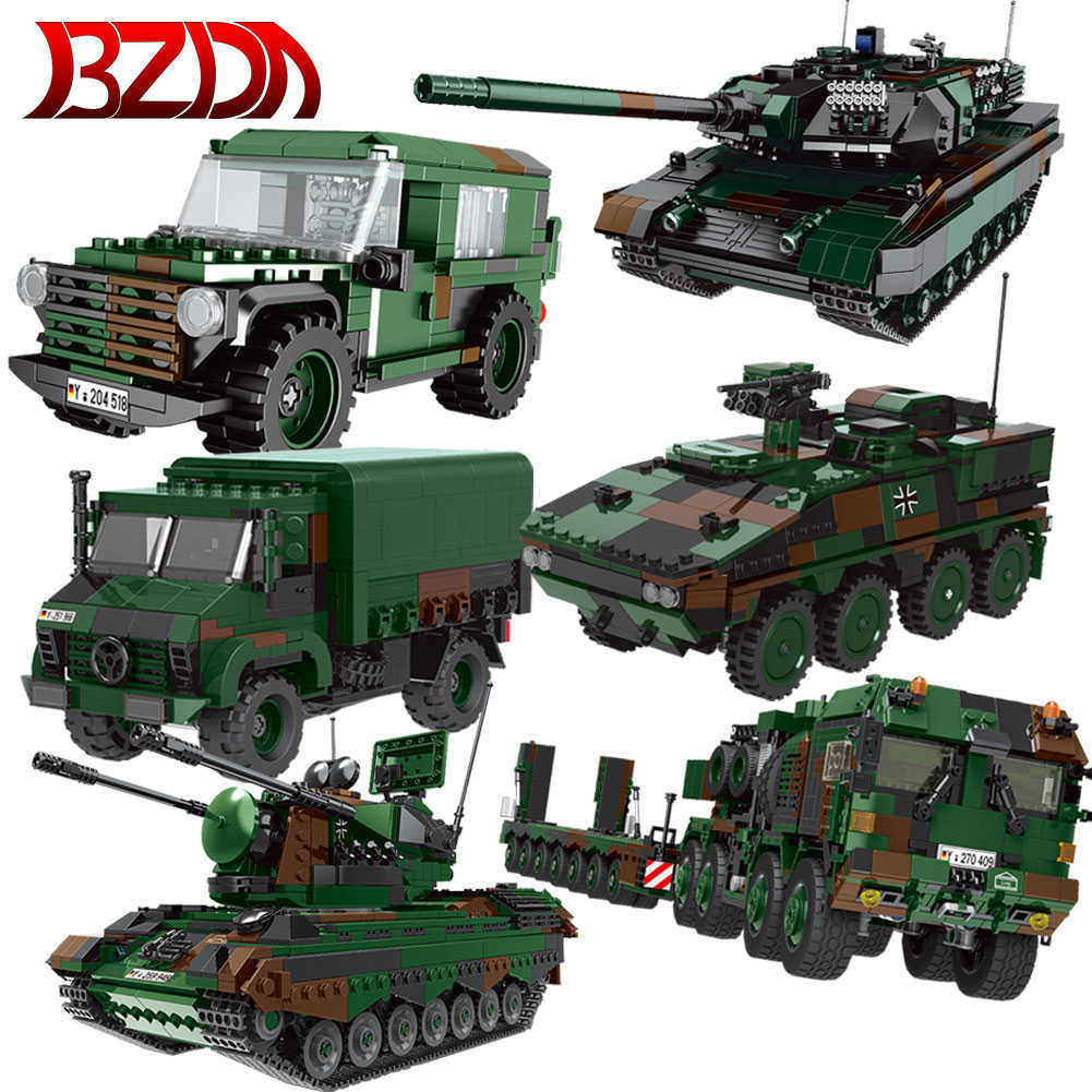 BZDA Military Tank Building Blocks Panzerhaubitze 2000 Tank Vehicle Model Truck Bricks Toys For Children's Boys Gift Q0624
BZDA Military Tank Building Blocks Panzerhaubitze 2000 Tank Vehicle Model Truck Bricks Toys For Children's Boys Gift Q0624