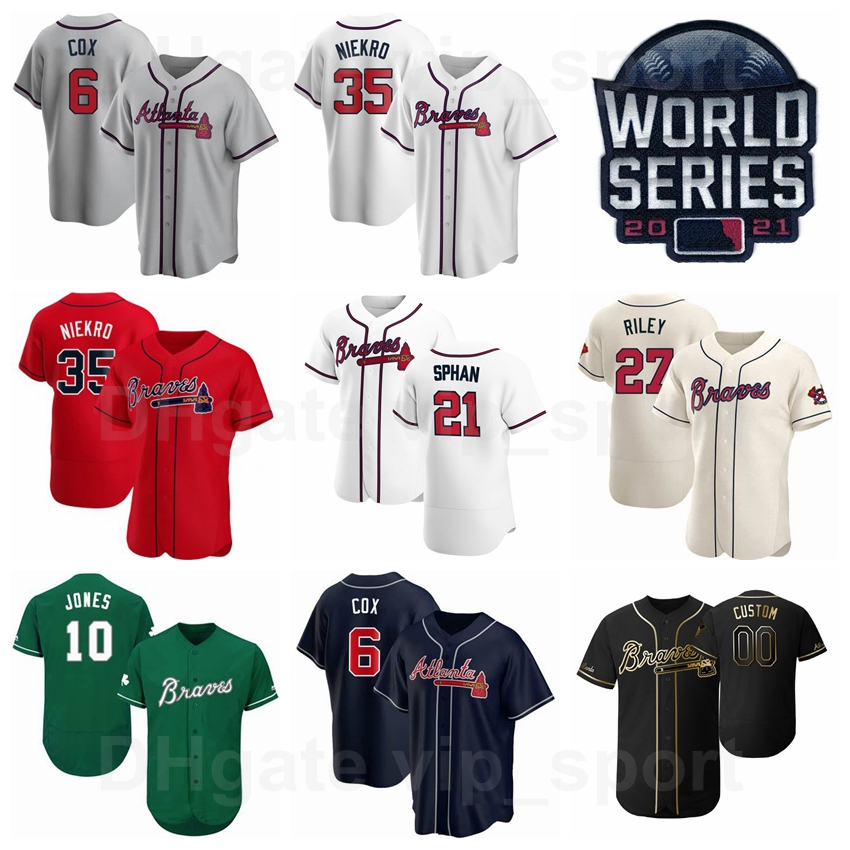 2021 World Series Baseball 44 Hank Aaron Jersey 21 Warren Sphan 41 Eddie Matthews 35 Phil Niekro 6 Bobby Cox 10 Chipper Jones Color Navy Blue Red White Grey Beige Black, Men cool base
2021 World Series Baseball 44 Hank Aaron Jersey 21 Warren Sphan 41 Eddie Matthews 35 Phil Niekro 6 Bobby Cox 10 Chipper Jones Color Navy Blue Red White Grey Beige Black, Men cool base
