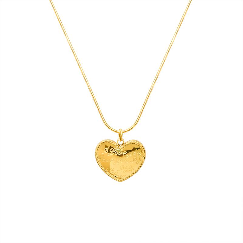 Pendant Necklaces Stainless Steel Necklace Elegant Heart Gold Chain Choker Women For Men Gift, Silver
Pendant Necklaces Stainless Steel Necklace Elegant Heart Gold Chain Choker Women For Men Gift, Silver