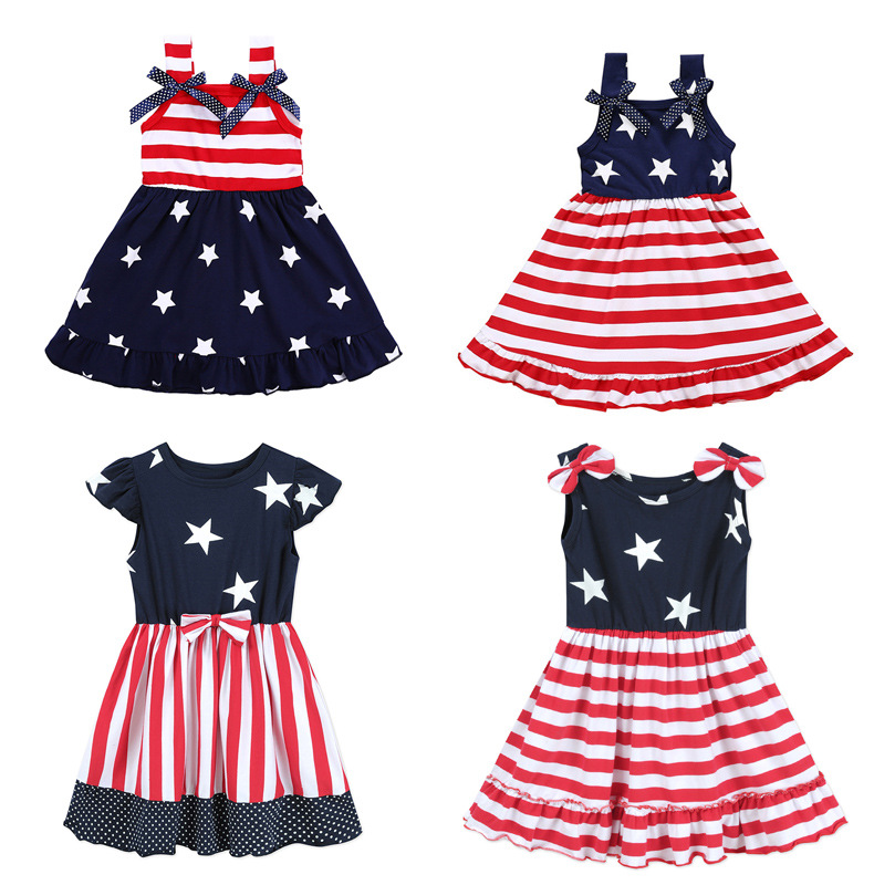 Newest July 4th Independence Day INS Kids Baby Girls Casual Dresses Straps Style for 1-4T, Red;yellow
Newest July 4th Independence Day INS Kids Baby Girls Casual Dresses Straps Style for 1-4T, Red;yellow