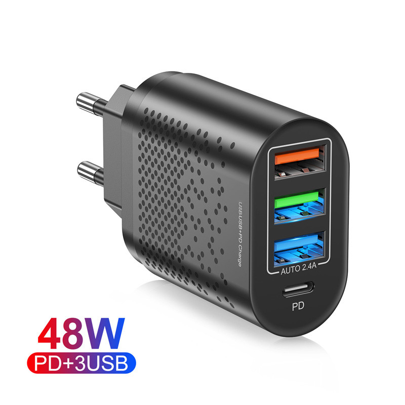 Fast Chargers Quick Charge 3.0 4.0 PD 48W Wall Mobile Phone Charger For iPhone 13 12 Xiaomi Samsung S20 USB Type C
Fast Chargers Quick Charge 3.0 4.0 PD 48W Wall Mobile Phone Charger For iPhone 13 12 Xiaomi Samsung S20 USB Type C