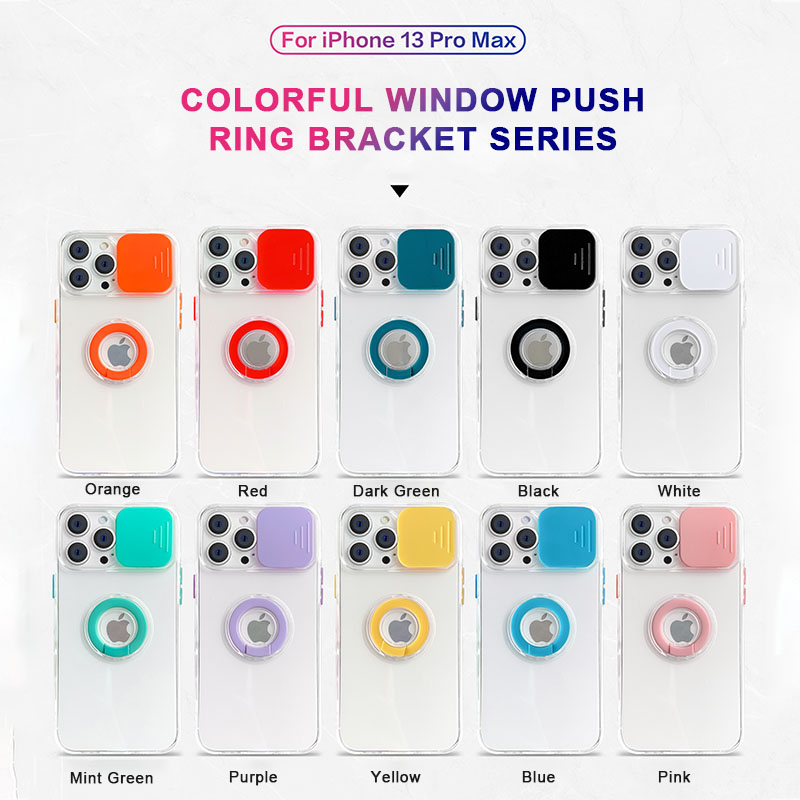Camera Protection Phone cases For iPhone 13 12 11 Samsung S21 Xiaomi Redmi note 9 Slide Window Ring Holder Shockproof Protective Cover, Mix color
Camera Protection Phone cases For iPhone 13 12 11 Samsung S21 Xiaomi Redmi note 9 Slide Window Ring Holder Shockproof Protective Cover, Mix color
